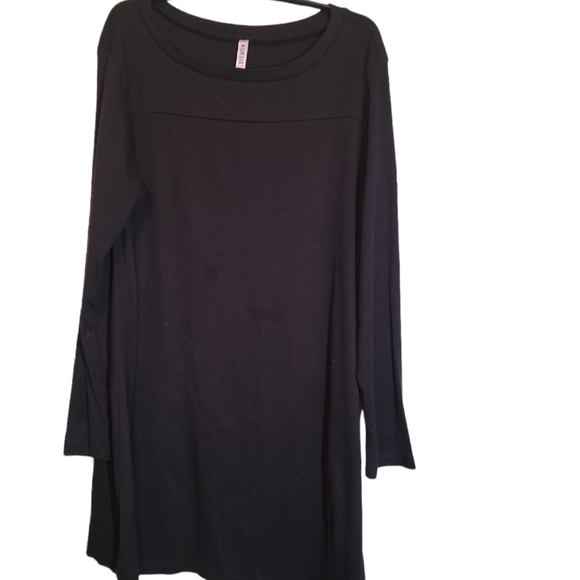 Korsis Black Tunic Boho Long Sleeve Dress Sz XL - Picture 7 of 7